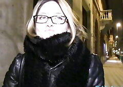 Public Agent French tourist fucked in public stairwell