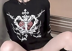 Japanese CD play a dildo