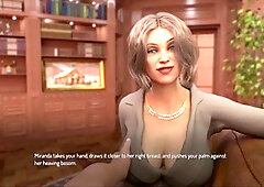 College girl gets tied up in this visual novel gameplay