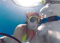 Supah torrid underwater gals unwrapping and tugging (Bang-Out Honey)