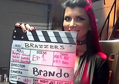 ZZ Series - Pierced Romi Rain receiving facial wearing boots