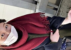 Naughty negotiations Give money to a pregnant married woman and give her a hand job and bukkake Part 1