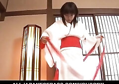 Ami Kitajima banged and creamed on her vagina