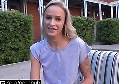 SCREW: College Teen Emma Gets Creamy On The Beach
