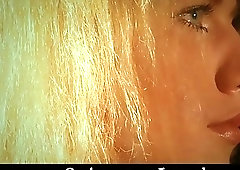 Cheerful blonde gets serious from the pain of that punishment