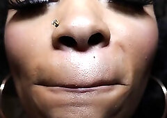 Gorgeous, black chick always wanted to make a porn video and earn some easy cash