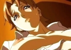 Cartoon lady was home alone in the afternoon and started daydreaming about rough sex adventure