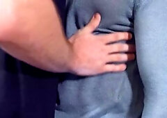 Drill My Hole: Michael Boston in tandem with muscled Rafael Alencar