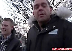 Hugetits euro slut gets fucked and cumcovered