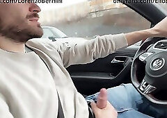 almost crashed the car when I jerked him off and teased him after his orgasm