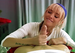 Katee V - Volleyball Coach Testing My Pussy Flexibility