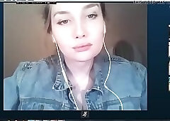 Gorgeous Girl shows cock on webcam