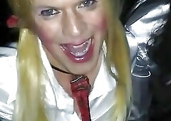 Marissa & Tiffany UK trans sissy outdoor sluts CUM SWAPPING