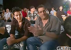 Boys suck a cock in public