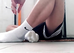 Huge Cumshot On The Balcony