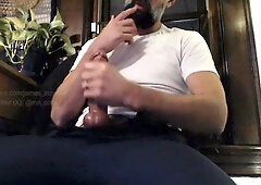 Hung, Bearded And Covered In Cum