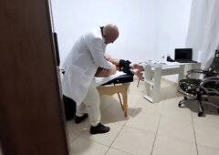 A Milf Gets Fingered By The Proctologist During An Anal Exam