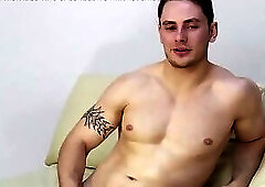 Nick Cheney, masturbation casting by this muscled top