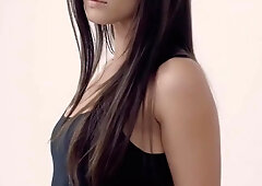 Blindfolded In Lingerie, Dominated By A Brunette In Heels And Stockings - Little Caprice