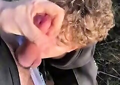 French guys fuck outdoor