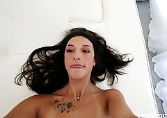 Slim Small-titted Brunette Cutie Throats BBC & Gets Fucked At All Angles At the Casting Couch Hd