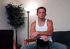 Jake looks bored but cums like a true fucking expert