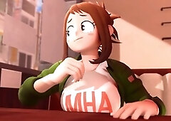 My Hero Academia futa gets playful in a jizz game, firm futa cock Widowmaker has fun with a thick futa toy