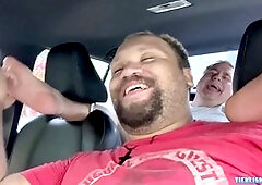 Feet licking car, feet chubby, sucking