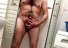 Total bladder desperation ends with a shower of warm piss all over me!