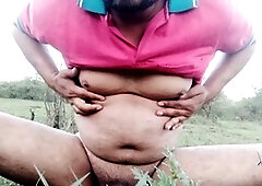 Naughty guy explores the woods and teases his chest by wetting his clothes. Another guy sensually licks his sensitive nipple and strokes his alluring 