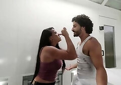 My Latin chick ex-wife came to my fresh job fighting over cash...