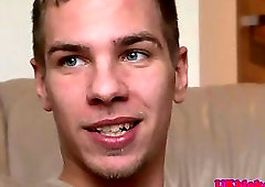 British hunk analizing handsome mate