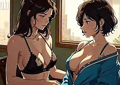 Tu amiga lesbiana te enseña juegos pervertidos muy ricos AUDIO