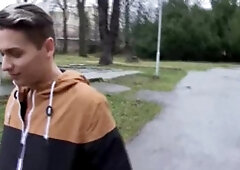 CzechHunter.com: Big dick Czech twink gay foot licking