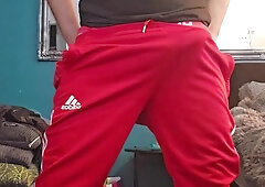 Grind arse bandit jacks off