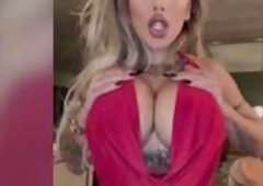 Kitana Hawt Red Suit Solo Masturbation