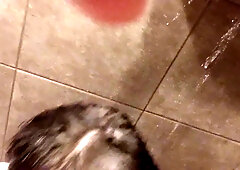 Lad Fellow Bj's Hetero Buddy's Immense Pink Cigar in Bathroom w/ Money-Shot