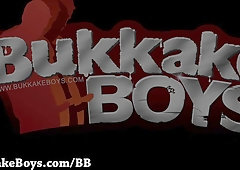 One lucky fucker is tagged by multiple guys