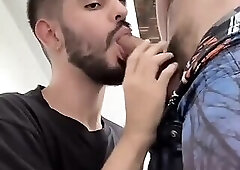 Lucky Fag Fucked by Latin Str8 Homeless Eat Cum