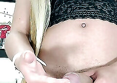 Big Cock TS From Dress to Cum in 9 minutes