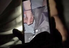Creepy stepdad gets caught jerking by his stepson in phone
