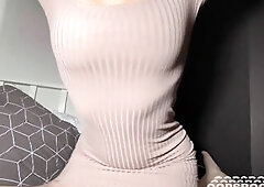 In the evening, the neighbour knocked quietly on the door. "Can I've some tea?" This babe asked with a smile. We sat in the kitchen, sw