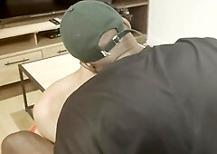 ORAL PLEASURE FUCKTAPE WITH A MONSTER BLACK DINKY