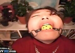 Japanese hot girl enjoys rough sex in tights