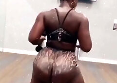 Phat Booty Chocolate Ebony Workout And Twerk - Homemade Sex
