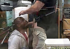 Ebony amateur blows white