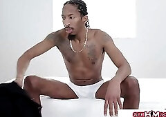 Handsome Joy Panama Rubs His Ass While Stroking His Big Cock!