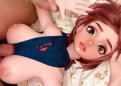 Chubby babe has a blast with tiny cock handjob and toys for her pleasure