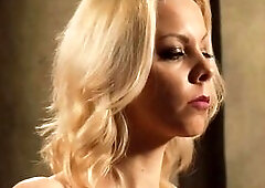 Breasty Large Ass Lesbo Serf Watching Nude Mistresse And Fingering Herself