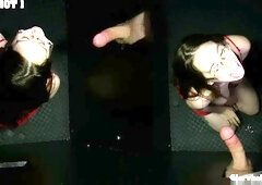 Gloryhole Secrets: Deep throat blowjob from Hoff